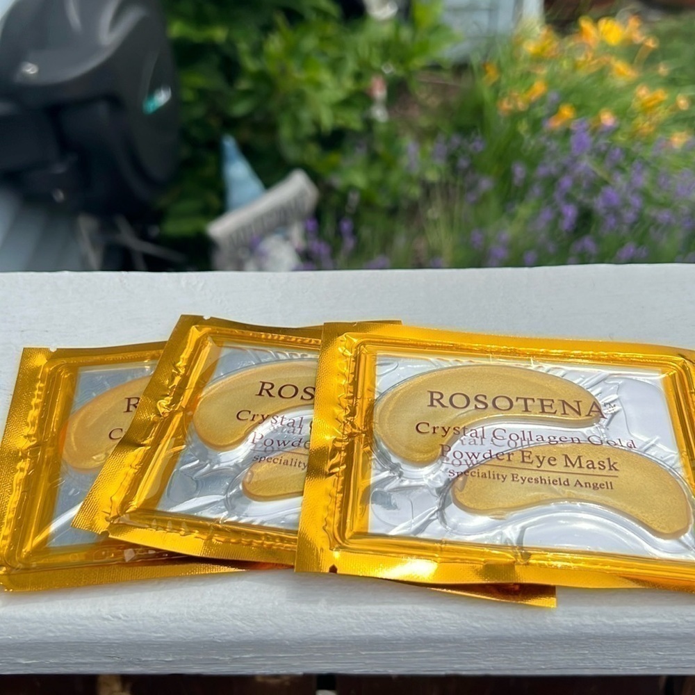 Rosotena Chrystal collagen, gold powder eye mask (3 pack)